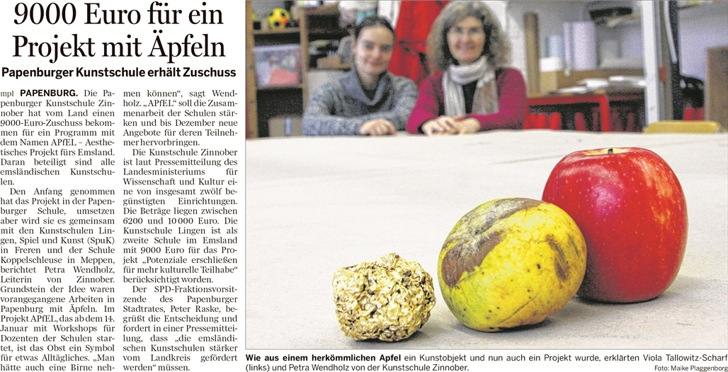 170110 EZ 9000 Euro fr ein Projekt mit pfeln