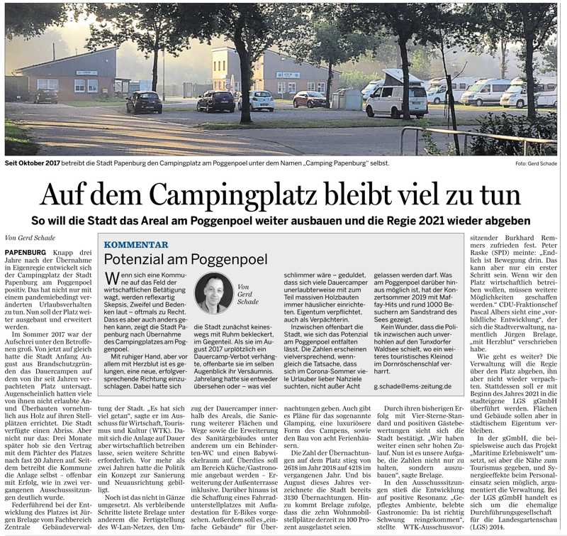200929 Ems-Zeitung Campingplatz