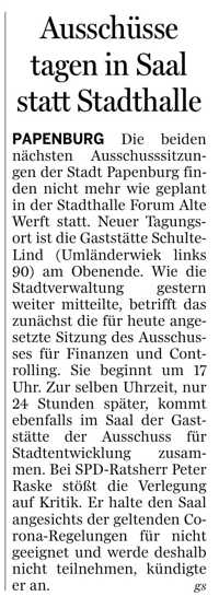 201208 Ems-Zeitung Ausschsse tagen